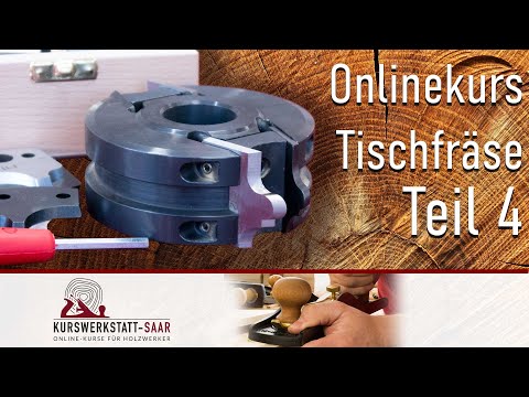 Die Tischfräse - Teil 4 -Profile fräsen, Arbeiten im Linkslauf