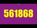 Colorful Numbers 1 To 1 Million