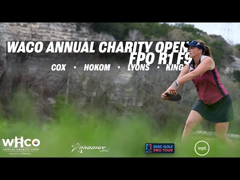 2021 Waco Annual Charity Open | R1 F9 | Cox, Hokom, Lyons, King | GK Pro Disc Golf