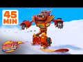 Robot Blaze's Snowboard Rescue! 🏂 w/ AJ & Gabby | 45 Minutes | Blaze and the Monster Machines