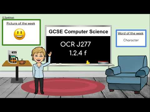 J277 1.2.4f Characters(GCSE Computer Science)