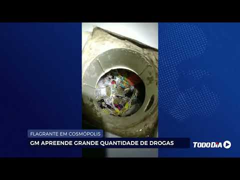 FLAGRANTE EM COSMÓPOLIS: GM APREENDE GRANDE QUANTIDADE DE DROGAS