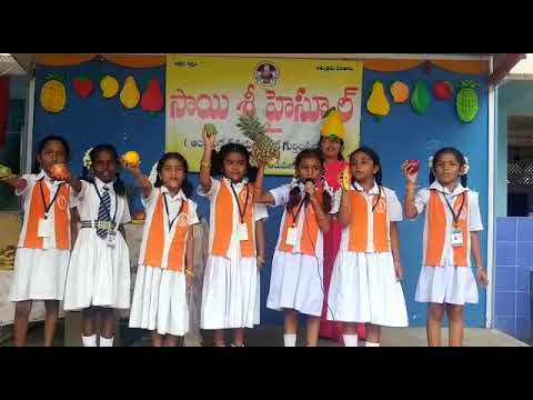 Fruits Day in Sai sree High School Tirupathi