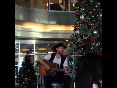 Paul Brandt singing at the Alberta Children's Hospital on Christmas Eve.