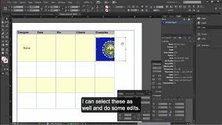 Place Graphics in a Table in InDesign cc