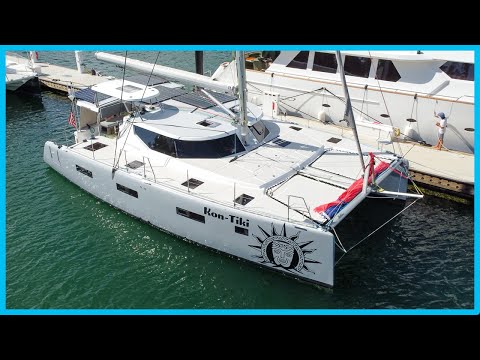 You Probably Haven't Seen This INCREDIBLE Catamaran Yet [Full Tour] Learning the Lines