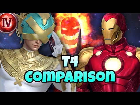t4 professor x vs t4 ironman gbr comparison | who is better T4🤔| marvel future fight