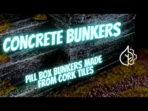 Easy 40K Terrain - Concrete Pill Box Bunkers (Made of Cork!)