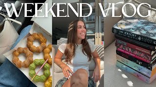 Chill Summer Weekend | july books recap, errands, reading, matcha, movie date & opening packages!