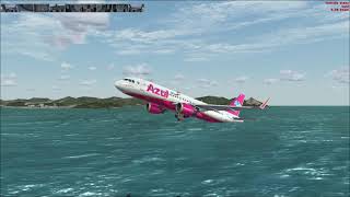 FSX - Decolagem diurna do SDU - Aerosoft A320neo