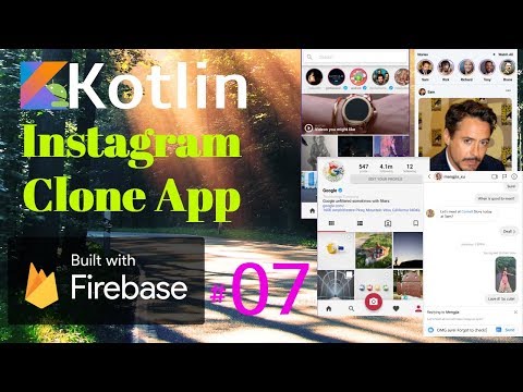 Connect Android Project to Firebase Kotlin Project Android Instagram App with Firebase Tutorial 07
