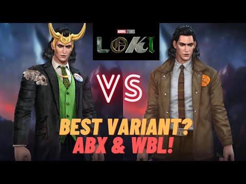 PRESIDENT vs TVE SUIT LOKI (Disney +) ABX & WBL KNULL 14 Comparison - Marvel Future Fight