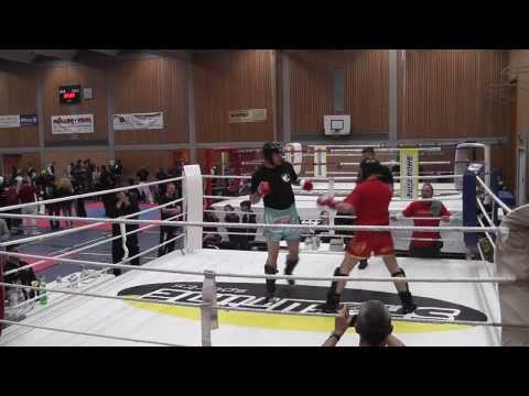 2013-11-23 IDM der ISKA Markus Schröder Sieg im Halbfinale K1-Sparring +90Kg - Sugambrer Fightclub