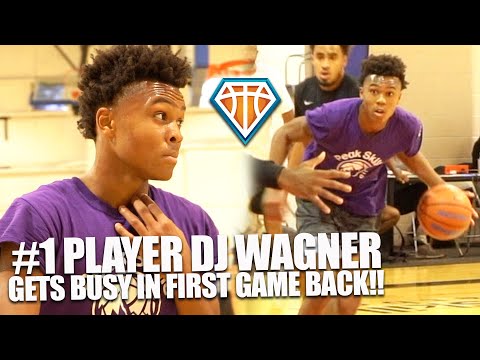 #1 SOPHOMORE DJ Wagner Gets Busy in First Game Back After COVID!! | Elite PG with CRAZY Playmaking