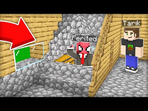 MERDİVENİN ALTINDA GİZLİ EV - Minecraft