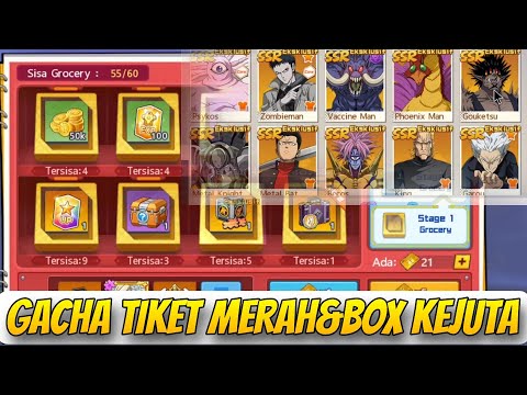 GACHA KOTAK KEJUTAN FLASHY FLASH🔥, ISENG GACHA TIKET MERAH EKSLUSIF - One Punch Man The Strongest