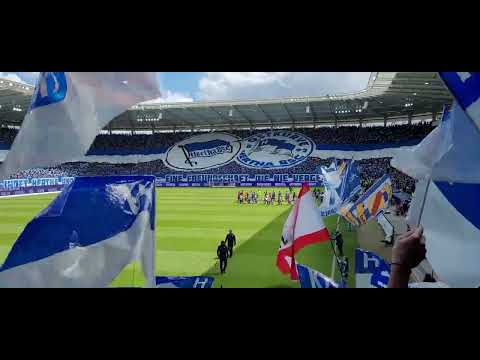KSC HERTHA BSC BERLIN DIE FREUNDSCHAFT DER EINLAUF
