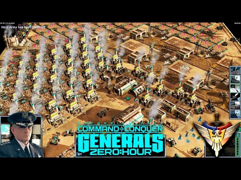 USA Air Force 1vs7 GLA $10K | Command & Conquer Generals Zero Hour