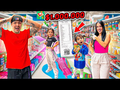 WE BOUGHT SCHOOL SUPPLIES for my DAUGHTERS' FIRST DAY OF SCHOOL😱📚