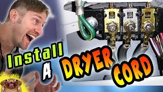 How to Install a 3-prong Dryer Cord and 4-prong Dryer Cord