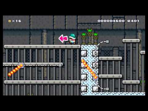 Super Mario Maker - World  *-4 Reflection! by Michael