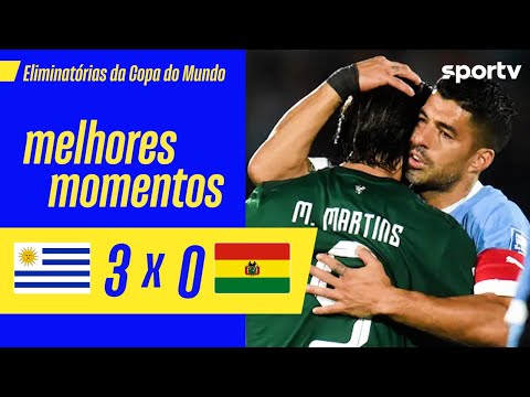Gols e lances de Uruguai x Bolívia