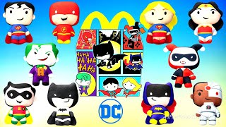 2021 McDONALD'S DC SUPERHEROES HAPPY MEAL TOYS JUSTICE LEAGUE ACTION PLUSH COMPLETE SET 10 WORLD