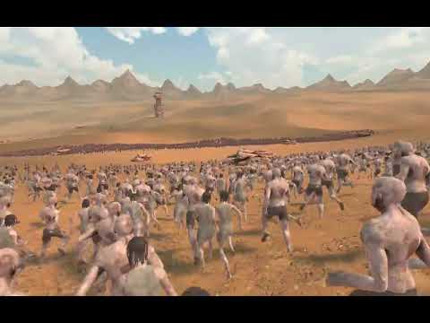 5000 Roman Archer Vs 5000 Zombies - UEBS2 - Ultimate Epic Battle Simulator 2