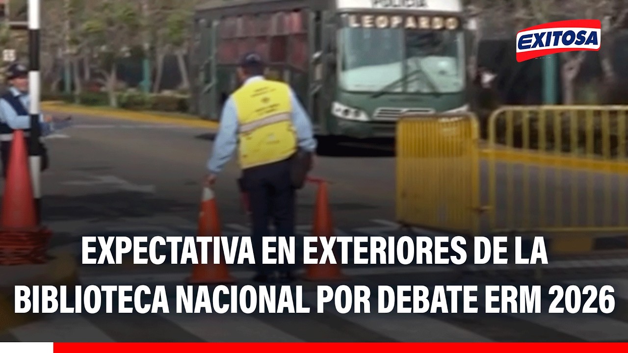 🔴🔵 Expectativa en exteriores de la Biblioteca Nacional por segundo día del debate de las ERM 2026
