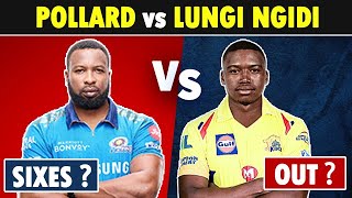 Kieron Pollard vs Lungi Ngidi in IPL History | Batsman vs Bowler Head to Head MI vs CSK