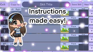 Skit Maker Tutorial | GachaLife | Carol's Films
