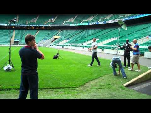 Riki Flutey models the 2010 RFU autumn range