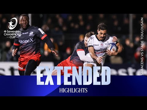 Giants Collide | Saracens v Stade Toulousain | Investec Champions Cup Extended Highlights