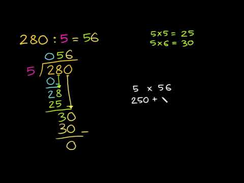 Pembagian Panjang 280 5 Video Khan Academy