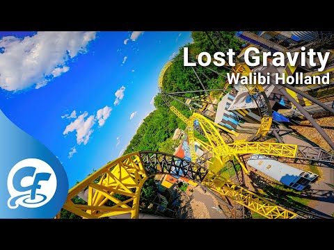 Lost Gravity front seat on-ride 5K POV @60fps Walibi Holland