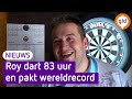 Roy in tranen na behalen wereldrecord darten: 'Ik had het niet verwacht'
