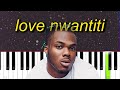 CKay Love Nwantiti Ah Ah Ah Tiktok Song Piano Tutorial