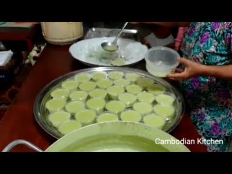 Homemade Jelly - Delicious Jelly With Coconut Milk And Sweet Fruits Longan