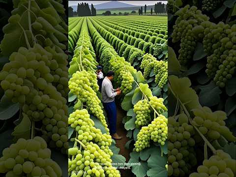 Harvesting grapes in the vineyard
