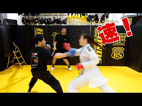 神速の戦い、伝統派空手世界女王とスパーリングしてみた
