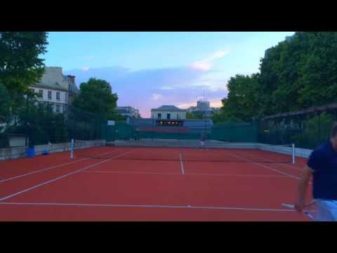 TENNIS ENTRAINEMENT PIERRE VS ARNAUD CLUB DE PEREIRE