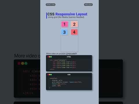 Forget Media Queries? 🤯 Responsive CSS Grid Trick #shorts #coding #css