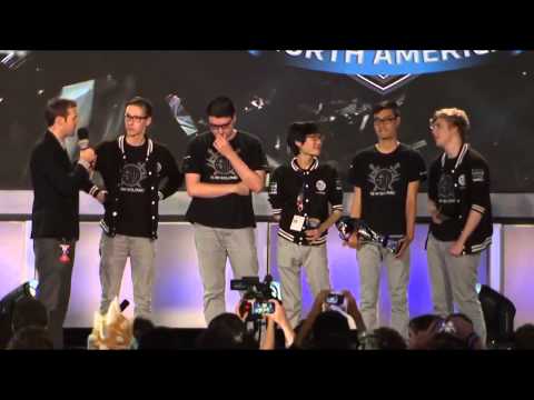 LCS Summer Playoffs Finals 2014 // TSM Win (Dyrus is emotional on stage)