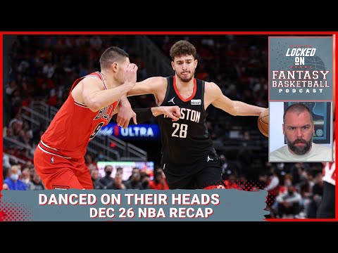 Alperen Sengun Turns It On Against Bulls | NBA Fantasy Basketball Recap December 26th