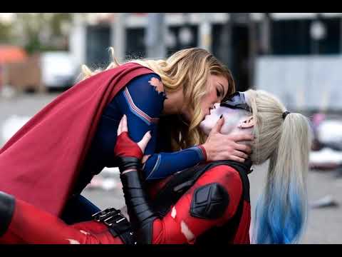Supergirl KISSES Harley Quinn?! Insane SuperQuinn Crossover Kiss 😱💥❤️