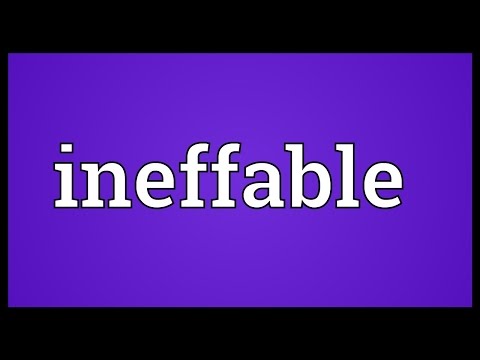 Ineffable Meaning