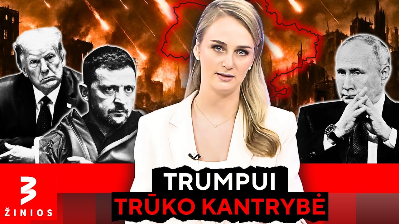 Trumpas Putiną vadina „pamišėliu“ po didžiausių smūgių Ukrainoje nuo karo pradžios