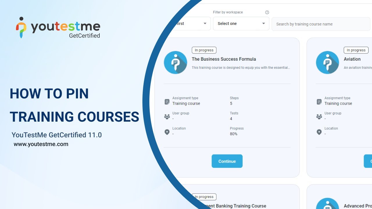 How to Pin Training Course to the Top of My Assignments