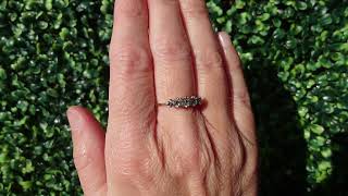 A vintage five stone diamond ring