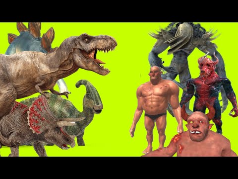 Dinosaurs vs Infernals Animal Revolt Battle Simulator